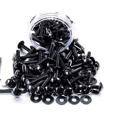 Free Returns Aluminium Tub Dome/Fairing Bolts M6 100 Piece