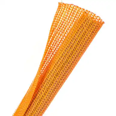 Grab Now F6N0.75OR TechFlex Sleeving, F6, PET, 3/4 Inch, Orange, Self-Wrapping, 500ft Spool