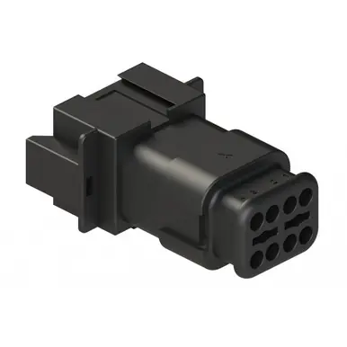 AT04-08PA-SR2BK Amphenol Sine AT Series 8-Pin Receptacle Key A with Strain Relief Black Today Only