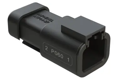 Don't Miss Out ATP04-2PB-P060 Amphenol Sine - 2-Way Receptacle, 2 Pin, Key B, Nickel, Black