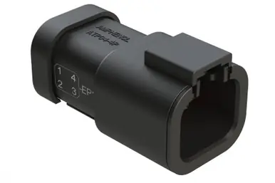 ATP04-4P-EP13 Amphenol Sine - 4-Way Receptacle, 4 Pin, Key Blank, Nickel, Black Big Sale