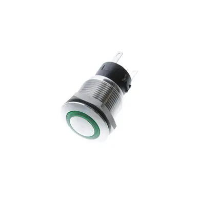 PD-1E-DC-9-GL Switch Components – Anti-Vandal 19mm SPDT ON-(ON) Green LED IP67 Grab Now