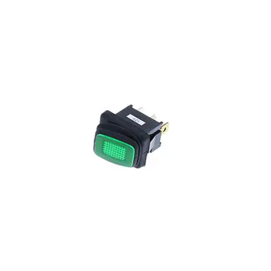 Holiday Sale RF3-1A-DC-2-GL Switch Components – IP65 Mini Rocker 3P SPST OFF-ON Green LED