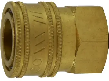 Grab Now Midland Metal ST Series 28673 High Flow Coupler, 3/4 in FPT, Brass
