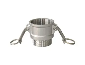 Buchanan Rubber CGB-100-SS1 Cam and Groove Coupler, 1 in Type B x 1 in MNPT, Stainless Steel Next Day Delivery