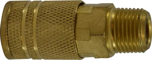 Midland Metal 28553 Industrial Interchange Coupler, 3/8 in MIP, Brass Latest