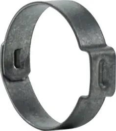 Midland Metal 1050008 1-Ear Hose Clamp, 5/8 in Nominal, 0.543 in Minimum Clamp Diameter, Carbon Steel Certified