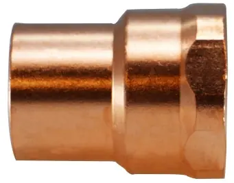 Top Rated Midland Metal 77345 Female Pipe Adapters, Copper Sweat Fittings, 1/2 x 3/4 Female Adapter C x F, Nipples and Fittings