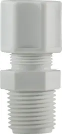 Final Sale Midland Metal 17180P Male Connectors, Plastic Compression, 1/4 x 1/4 Compxmip Polyprop Adpt, Plastic Fittings