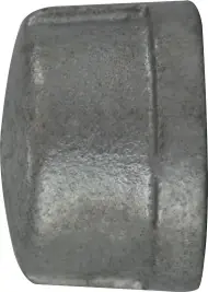 Luxury Midland Metal 64475 Cap, 1 in FPT, Iron, Galvanized, 150 lb