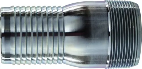 Don't Miss Out Midland Metal 973880 Combination King Nipple, 6 in Hose Barbed x 6 in MPT, Steel, Zinc-Plated