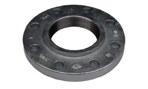 Midland Metal 108064 Companion Flange, 1-1/2 in Threaded x 1-1/2 in Threaded, Iron, Black, 4 -Bolt Hole, 150 lb Today Only