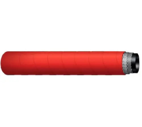 Grab Now Buchanan Rubber ST250-200-50 Steam Hose, 50 ft L, 250 psi, EPDM Tube, Red