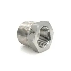 Genuine Stainless Adapters SS5406-12-06 Hex Reducer Bushing, 3/4 in MNPT x 3/8 in FNPT, Stainless Steel
