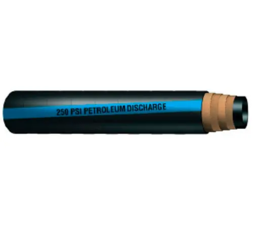 Buchanan Rubber PDB250-600 Petroleum Discharge Hose, 250 psi, Rubber Tube, Black Fast Shipping