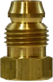 Midland Metal 16009 Double Compression Sleeve Break-Away Nut, 1/8 in Threaded, Brass Popular