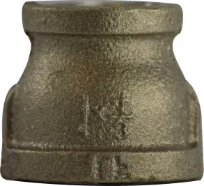 Midland Metal 44431LF Reducing Coupling, 3/8 in FPT x 1/8 in FPT, Bronze Order Now