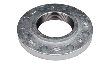 Latest Midland Metal 108040 Reducing Companion Flange, 8 in Threaded x 4 in Threaded, Iron, Galvanized, 8 -Bolt Hole
