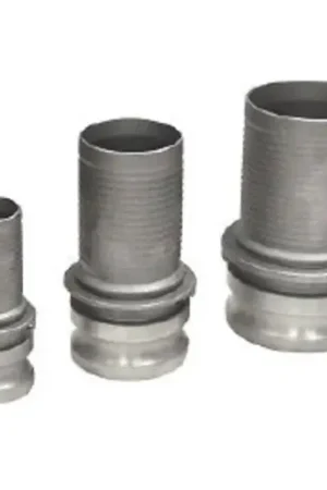 Top Pick Buchanan Rubber CGE-150CR-A1 Cam and Groove Crimplok Adapter, 1-1/2 in Type E x 1-1/2 in Hose Shank, Aluminum