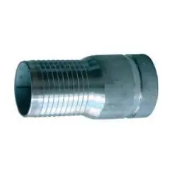 Last Chance Buchanan Rubber CNG-200-SP Combination King Nipple, 2 in Hose Barbed x 2 in Grooved, Steel