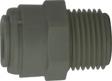 Instant Buy Midland Metal 20532P Adapter, 5/16 in Push-On Hose Stem x 3/8 in MIP, Polypropylene