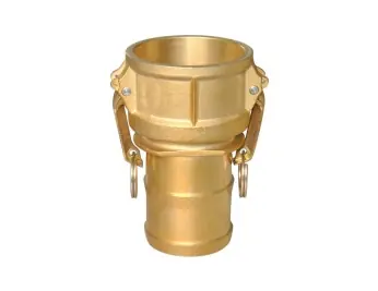 Buchanan Rubber CGC-250-B1 Cam and Groove Coupler, 2-1/2 in Type C x 2-1/2 in Hose Shank, Brass While Supplies Last