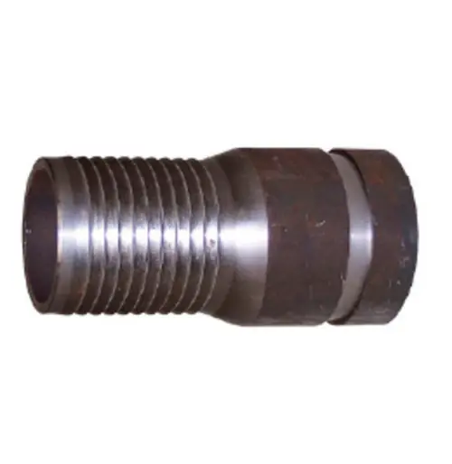 Latest Buchanan Rubber CNG-400CS-S Heavy-Duty Crimplok Combination Nipple, 4 in Hose Barbed x 4 in Grooved, Steel, Plain