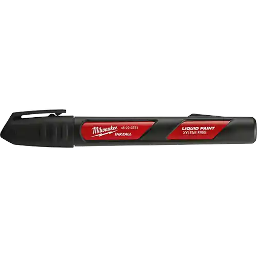 Milwaukee Tool 48-22-3731 INKZALL Black Liquid Paint Marker, 12 Pack High Quality