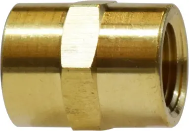 Popular Midland Metal 28060 Pipe Coupling, 3/8 in FNPT x 3/8 in FNPT, 1.89 in, Brass