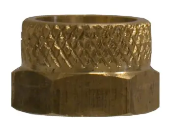 Top Pick Midland Metal 20218 Hex Nut, 1/8 in Flareless, Brass