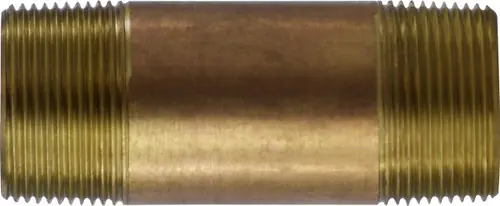 Time-Limited Midland Metal 40127 Seamless Pipe Nipple, 1-1/4 in MPT x 1-1/4 in MPT, 5 in, Brass