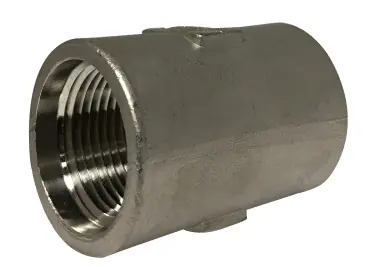 Authentic Midland Metal 62416HDDC Heavy Duty Drop Coupling, 1-1/4 in FPT x 1-1/4 in FPT, Stainless Steel, 150 lb
