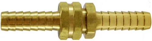Midland Metal 30561 Long Shank Coupling Set, 5/8 in Hose Barbed x 5/8 in Hose Barbed, Brass Trending