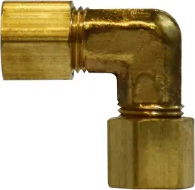 Hot Picks Midland Metal 18125 90 deg Union Elbow, 5/16 in Compression x 5/16 in Compression, Brass