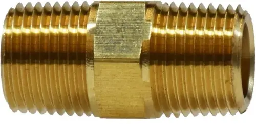 Midland Metal 28215L Hex Nipple, Pipe, 3/4 Lp Mip Hex Nipple, Brass Fittings Last Chance