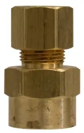 Midland Metal 18145L Light Pattern Adapter, 1/4 in Compression x 1/8 in FNPTF, Brass Hassle-Free Returns