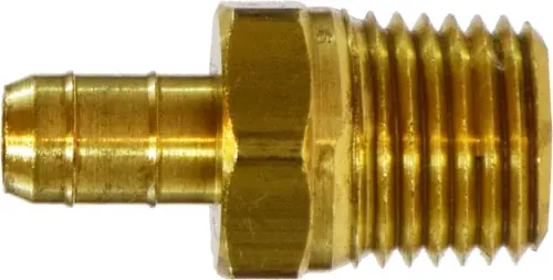 Midland Metal 32153 Adapter, 3/8 in Barbed x 1/4 in MIP, Brass Deal