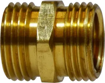 Secure Checkout Midland Metal 30100 Straight Rigid Adapter, 1 in MNPSH x 3/4 in MGH, Brass