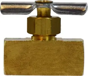 Midland Metal 46056P Heavy Pattern Needle Valve, 1/4 x 1/4 in Nominal, FIP x FIP, 150 psi Pressure Hassle-Free Returns