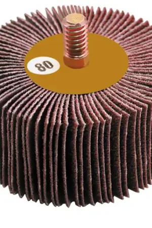Weekend Sale Alfa Tools FW61763DT 2" x 1 240 Grit Flap Wheel Threaded Shank, 10 Pack