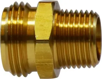 Midland Metal 30064 Straight Rigid Adapter, 3/4 in MGH x 1 in MIP, Brass Bargain