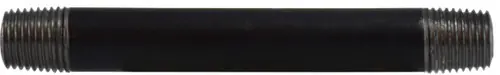 While Supplies Last Midland Metal 59027SMLS Seamless Pipe Nipple, 1/4 in MPT x 1/4 in MPT, 4-1/2 in L, Steel, Black, SCH 80 Schedule