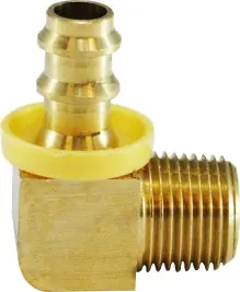 Cheap Midland Metal 30378 90 deg Elbow, 1/2 in Push-On Hose Barbed x 1/2 in MIP, Brass