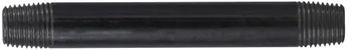 While Supplies Last Midland Metal 57024 Welded Pipe Nipple, 1/4 in MPT x 1/4 in MPT, 3 in L, Steel, Black, SCH 40 Schedule