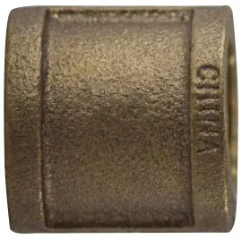 Midland Metal 44413 Coupling, 1/2 in FPT x 1/2 in FPT, Bronze Best Choice