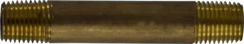 Midland Metal 40023 Seamless Pipe Nipple, 1/4 in MPT x 1/4 in MPT, 2-1/2 in, Brass Exclusive Offer