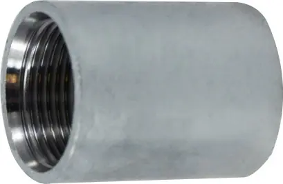 Free Returns Midland Metal 64775 Merchant Coupling, 1 in FPT x 1 in FPT, Steel, Galvanized