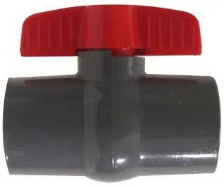 Midland Metal 899051 Ball Valve, 3/4 in Nominal, Socket x Socket, 150 psi, PVC Body Brand New