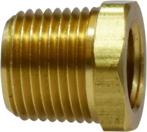 Don't Miss Out Midland Metal 28110L Light Pattern Reducer Hex Bushing, 3/4 in MNPT x 3/8 in FNPT, 0.94 in, Brass