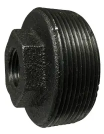 Deal Midland Metal 64528 Reducer Hex Bushing, 2 in MPT x 3/4 in FPT, Iron, Galvanized